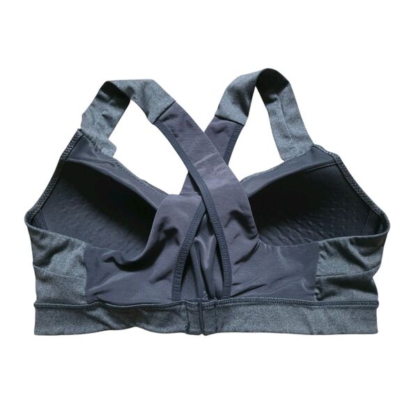 Brooks Uplift Crossback Sports Bra Gray Women Size Large Gym Run Athlete Sports - Picture 2 of 5
